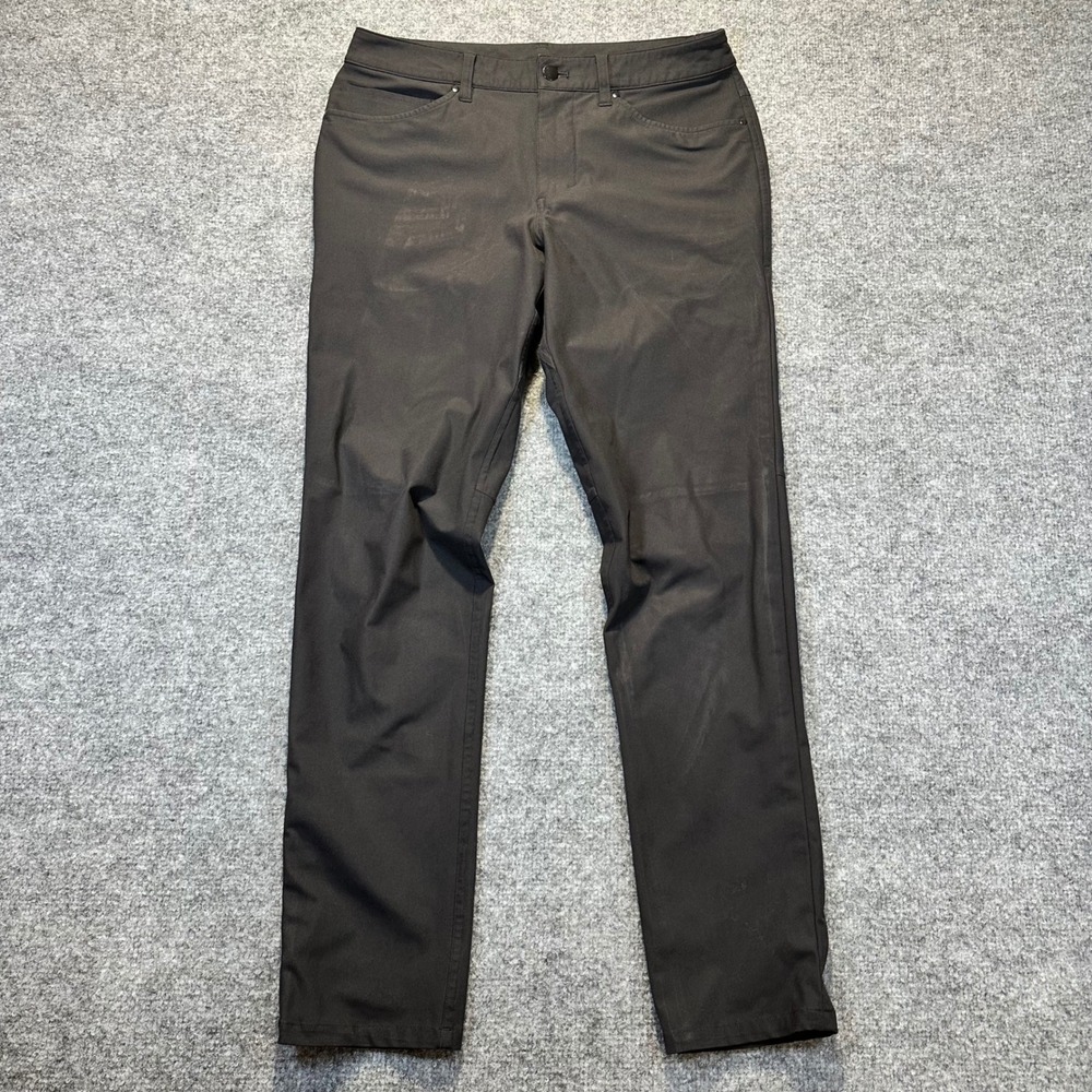 Lululemon ABC Pants Mens 30 Black Technical 5-Pocket Casual Gorpcore Flaws